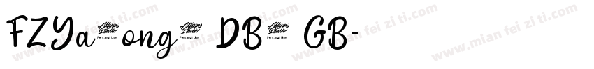 FZYa5ong5 DB1 GB字体转换